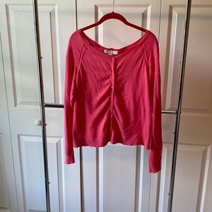 LOFT Pink Cardigan